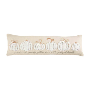 Grateful Hearts Pumpkin Pillow