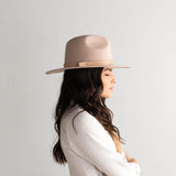 SHILOH FEDORA WITH LEATHER BAND