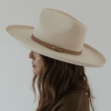 GENUINE LEATHER THIN HAT BAND - TAN