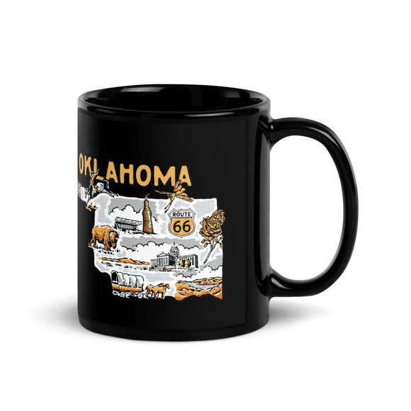 Oklahoma On the Map Mug