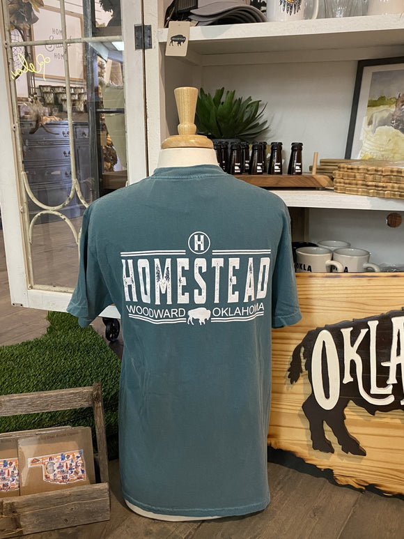 Homestead Logo Shirt, Emerald Green