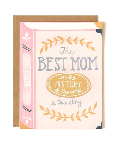 Best Mom Book Card