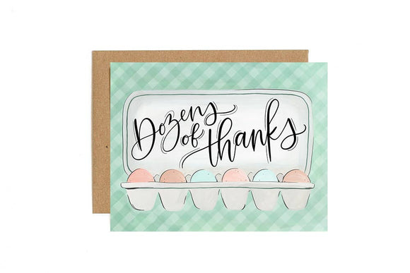 Egg Carton Thank You Card Greeting Card Stationery