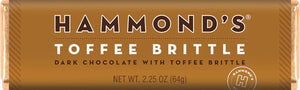 Natural Toffee Brittle Dark Chocolate Candy bar 2.25oz