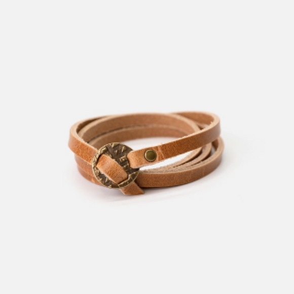 Whitney Leather Wrap Bracelet