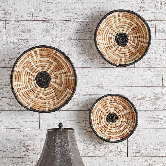 Seagrass Wall Baskets - Set of 3