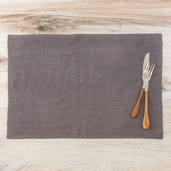 Soft Linen Placemat- Taupe