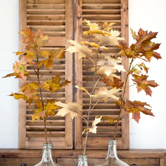 Crafted Autumn Leaves Stem