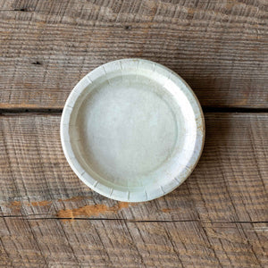 Aged Stoneware Paper Salad Plate, 7"