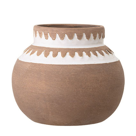 Terra-cotta Pot with Pattern