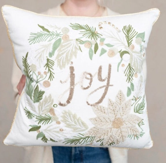 Joy Wreath Pillow