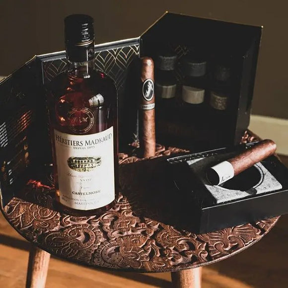 The Gentleman's Cigar Set- Whiskey Chilling Stones & Cigar Set