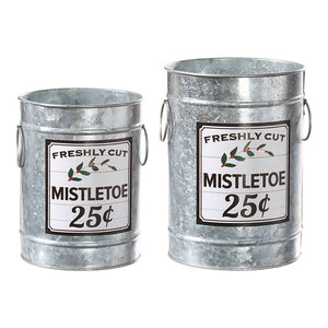 Mistletoe Bucket Set