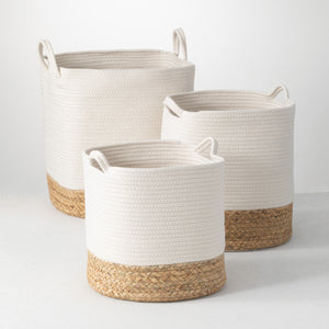 Cream and Natural Baskets