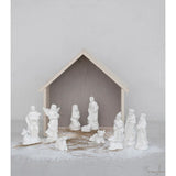 Wood Creche for Nativity Scene